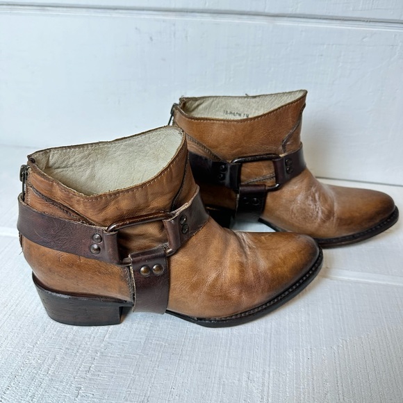 Freebird by Steven Phlow Ankle Boot Sz 7 Brown Western Booties Leather - Picture 10 of 11